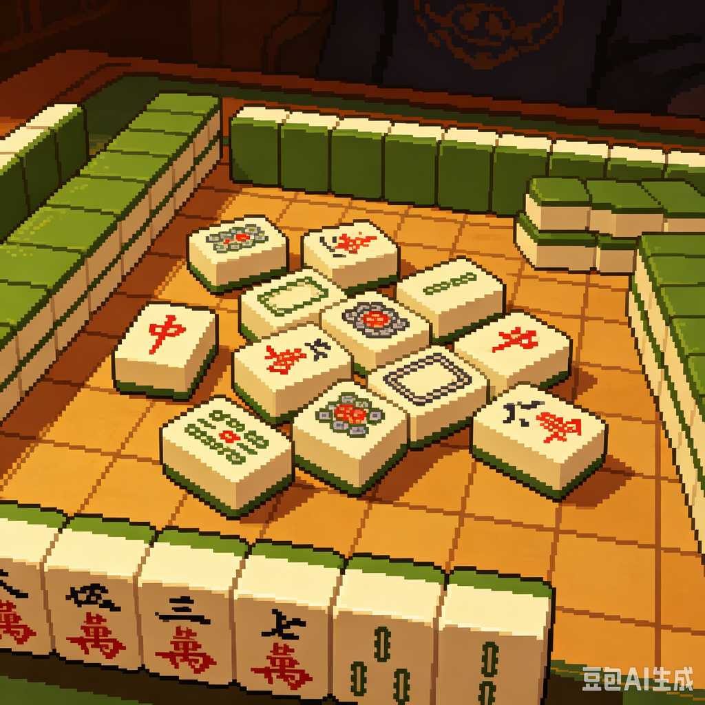 decorative text mahjong set