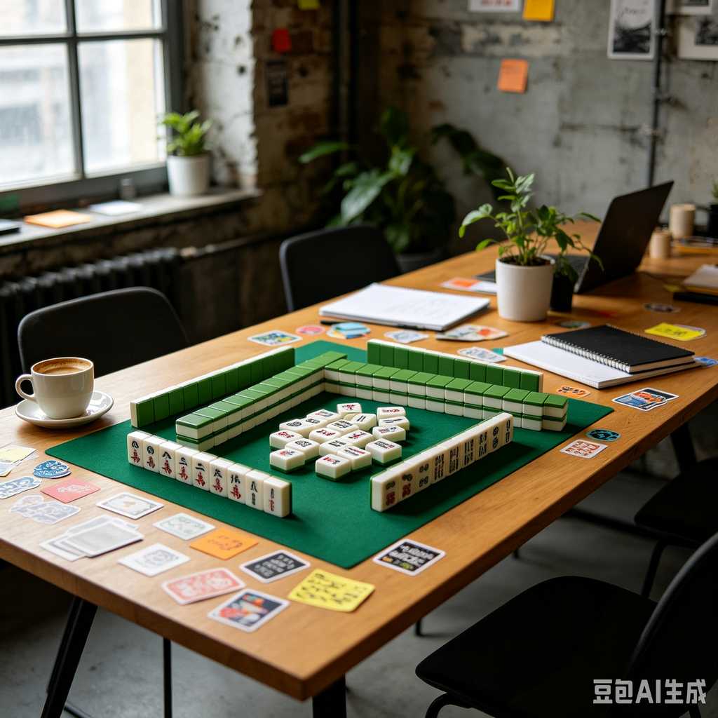 indoor leisure game mahjong set